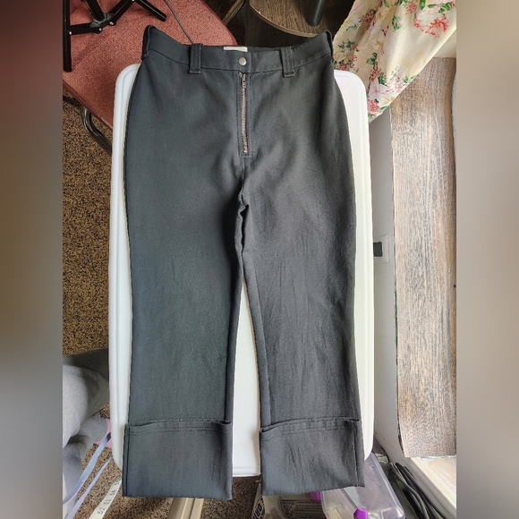 Wilfred free by Aritzia women's allwaze Exposed Front Zip high-rise pants sz 6. - Picture 3 of 17